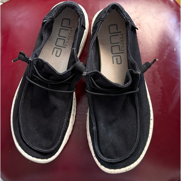 Women’s Hey Dudes size 8 (eu 39) black - Picture 1 of 5